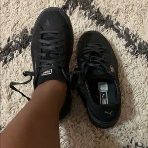 Black Puma Platform Creepers